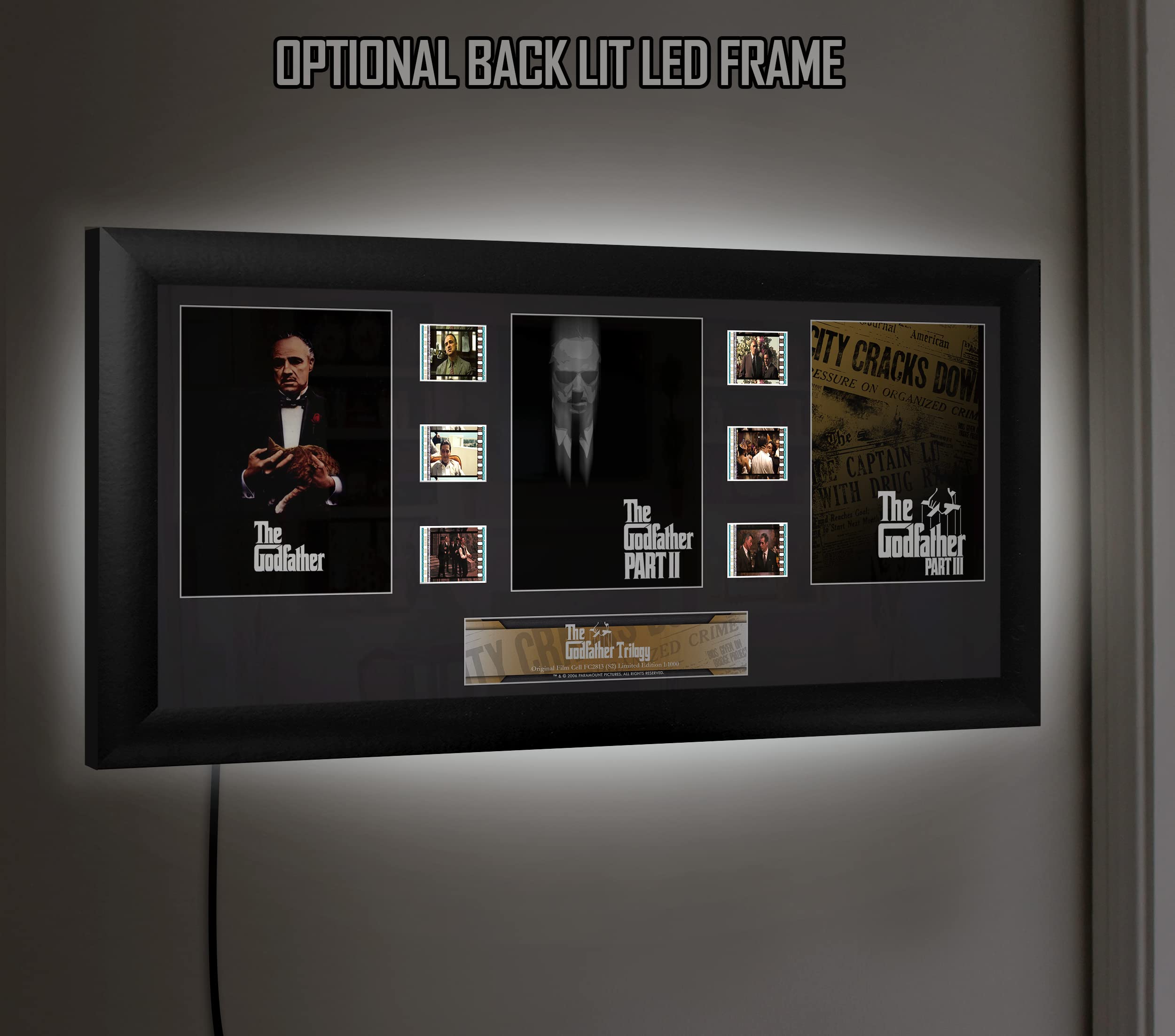 Amazon.com: FILMCELLS The Godfather Trilogy – 20x11 Framed Wall